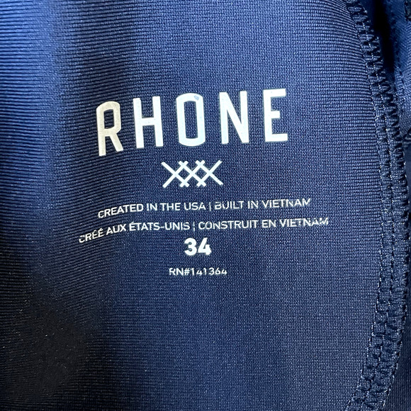 Rhone Commuter Shorts Mens 34 Blue Chino Performance Preppy Golf Stretch Casual - Picture 3 of 13